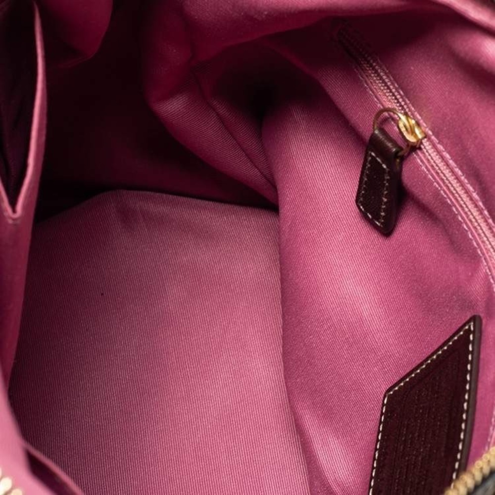 Coach Signature Canvas Satchel Chocolate Brown Tote Gold Hardware H1067-F15670 - Picture 4 of 11